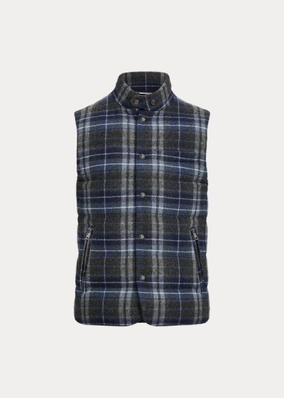 Men's Ralph Lauren Whitwell Plaid Down Vests | 925816CUY